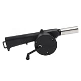 Zerodis Handbuch Luftschild Kleiner Tragbarer Grilllüfter für Kaminfeuer - Starke und Langlebige Bauchmuskeln