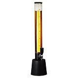 Biersäule mit Zapfhahn | H 95cm | Fassungsvermögen 3,5 Liter | Trinksäule | Biertower für Partyspaß