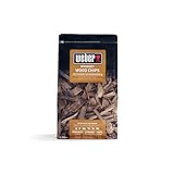Weber Räucherchips (700g Packung) - Whiskey, aus Whiskeyfässern hergestellt, für Gemüse und alle Arten von Fleisch, EU-Produkt, nachhaltig gewonnen, FSC zertifiziertes Holz (FSC Mix) (17627)