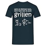 Spreadshirt Grillsprüche Wenn Es Flüchten Kann Männer T-Shirt