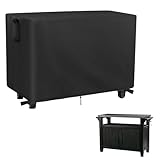 Vorbereitungstischabdeckung für Keter Unity XL, 420D Rollwagen, Abdeckung für Edelstahl-Werkbänke, Grillwagen, wasserdicht, staubdicht und UV-beständig (140 x 61 x 81 cm)