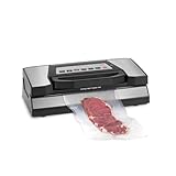 CASO VRH 690 advanced Vakuumierer Testsieger, Vakuumiergerät für Lebensmittel, 150 Vakuumiervorgänge nonstop, doppelte Schweißnaht, 20 Liter/Min, Cutter, inkl. 2 Profi- Folienrollen