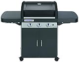 Campingaz 3 Series Classic LDG Plus Gasgrill BBQ Grillwagen aus Stahl, 3 Edelstahlbrenner, Standgrill mit Deckel und Thermometer, InstaClean Reinigungssystem