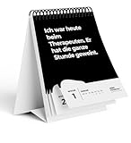 Demotivierender Tischkalender 2026 | 52 Wochen mit 52 unmotivierendenden Sprüchen Träume nicht dein Leben sondern halt dein Maul Witzige Geschenkidee für Büro Deko, Kollegen (schwarz 2026, A6)