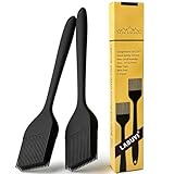 2 Stück 21cm Backpinsel,Silikonpinsel,Backpinsel Silikon,Silikonpinsel Küche,Pinsel Küche,Silikon Pinsel,Grillpinsel,Pinsel Backen,Spülmaschinengeeignet,für Backen,Kochen,Grillen