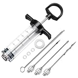 TGE-V Fleisch-Injektor, Fleisch-Injektoren zum Rauchen, Fleischspritze, mit 2 Marinaden-Injektor-Nadeln, Injektor-Marinen für Fleisch, Truthahn, Huhn, 28 ml