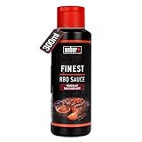 Weber Finest BBQ Sauce 300 ml - Rauchige Grillsauce für Rind, Lamm, Geflügel & Schwein - Intensiv würziger BBQ Geschmack - Grill Sauce Vegan, glutenfrei, laktosefrei, ohne Konservierungsstoffe