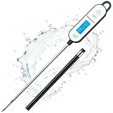 ThermoPro IPX7 Fleischthermometer Wasserdicht Schnelles Instant-Read Grillthermometer mit Hintergrundbeleuchtung & Hold, Digitales Brantenthermometer -50°C bis 300°C für BBQ, Steak, Grillen & Küche