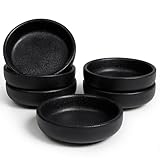NOVAJOY Keramik Dipschalen x 6, Rund Saucenschalen Stapelbar, Gewürzschalen für Sushi, Saucenschälchen, Snack Schälchen, Für Vorspeisen, Ketchup, Sojabohnen, Sojasauce