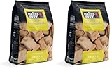 Weber Apfelholz Chunks (1,5kg Packung) - zum Räuchern von Käse, Gemüse, Fisch, Geflügel und Schwein, dezent süßes Aroma, EU-Produkt, nachhaltig gewonnen (17616) (Packung mit 2)