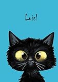 Loisl: Personalisiertes Notizbuch, DIN A5, 80 blanko Seiten mit kleiner Katze auf jeder rechten unteren Seite. Durch Vornamen auf dem Cover, eine ... Coverfinish. Über 2500 Namen bereits verf