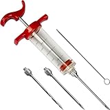 BROWIN® Fleischspritze aus Kunststoff 311104 | Marinierspritze mit 3 Nadeln | BBQ Bratenspritze für Rindfleisch, Hähnchen, Speck | Pökelspritze 30 ml | Leicht zu bedienende Marinadenspritze