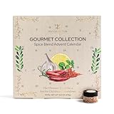 Gewürz-Adventskalender 2025 – 24 Gourmet-Gewürzmischungen, Gewürz-Geschenkset | Gewürzmischung für Salat, Gemüse, Rindfleisch, Hähnchen, BBQ Rub | Weihnachtsgeschenke für Männer und Frauen