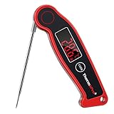 ThermoPro TP19 IP65 Wasserdicht Fleischthermometer ±0.5℃ Genau Küchenthermometer 2-3s Reaktionszeit Bratenthermometer Einstichthermometer für Braten, Wein, BBQ