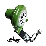 Elektrischer 220-V-Grilllüfter mit Geschwindigkeitsregler für Belüftung Lüfterwechsel BBQ Aufblasbar Kamin,Turbinengebläse für Heizgeräte Grill BBQ Picknick(80W)