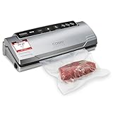 CASO VC10 Vakuumierer - Vakuumiergerät,Testurteil Sehr Gut, Lebensmittel bis zu 8x länger frisch, 30cm lange & stabile Schweißnaht, inkl. 10 Profi-Folienbeutel