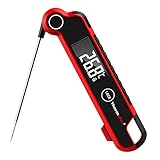 ThermoPro TP620 Fleischthermometer Antibeschlag ±0.5℃ Genau Küchenthermometer Bratethermometer Wasserdicht Kochthermometer 2-3s Schnell Professionell für Kochen, Garen, Braten und Babynahrung