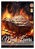 Meat Lovers - Köstliche Grill Abenteuer (Wandkalender 2025 DIN A2 hoch), CALVENDO Monatskalender