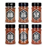 Ankerkraut BBQ Rub Set mit 6 Streuern - das perfekte Set für den Viel-Griller, Grill-Gewürze mit Geschmack & Aroma