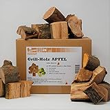 Landree® Apfel Grillholz Wood Chunks 3,5KG - Apfelholz mit AromaRinde