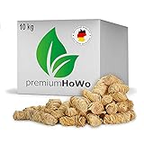 premiumHoWo (10 kg) auch als (3kg / 5kg / 20kg), Öko-Anzündwolle, Holzwolle, FSC®-zertifiziertes Produkt, pflanzliches Wachs, ökologische Grillanzünder, Kaminanzünder (10kg)