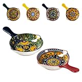 Henten Home Soßenschalen, Dip-Schüsseln, Mini-Schüssel-Set, Ketchup-Beilagen, Gewürz-Relish-Teller, Essstäbchen und Löffelhalter - 6 x Snackschalen - 65ml
