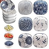 6 Stück Keramik Dipschalen, Dipschalen Keramik 9,2cm, Dip Schälchen, Dekorative Dip Schalen, Saucenschälchen, Saucenschalen Für Sushi, Für Sojasauce, Essig