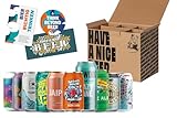 Craft Beer Paket Dose - 10 internationale Premium Biere, Bier Geschenk Paket, Geschenke für Männer, Tasting für Zuhause, Craftbeer Geschenkpaket, Vatertagsgeschenk, inkl. 2,50€ Mehrwegpfand